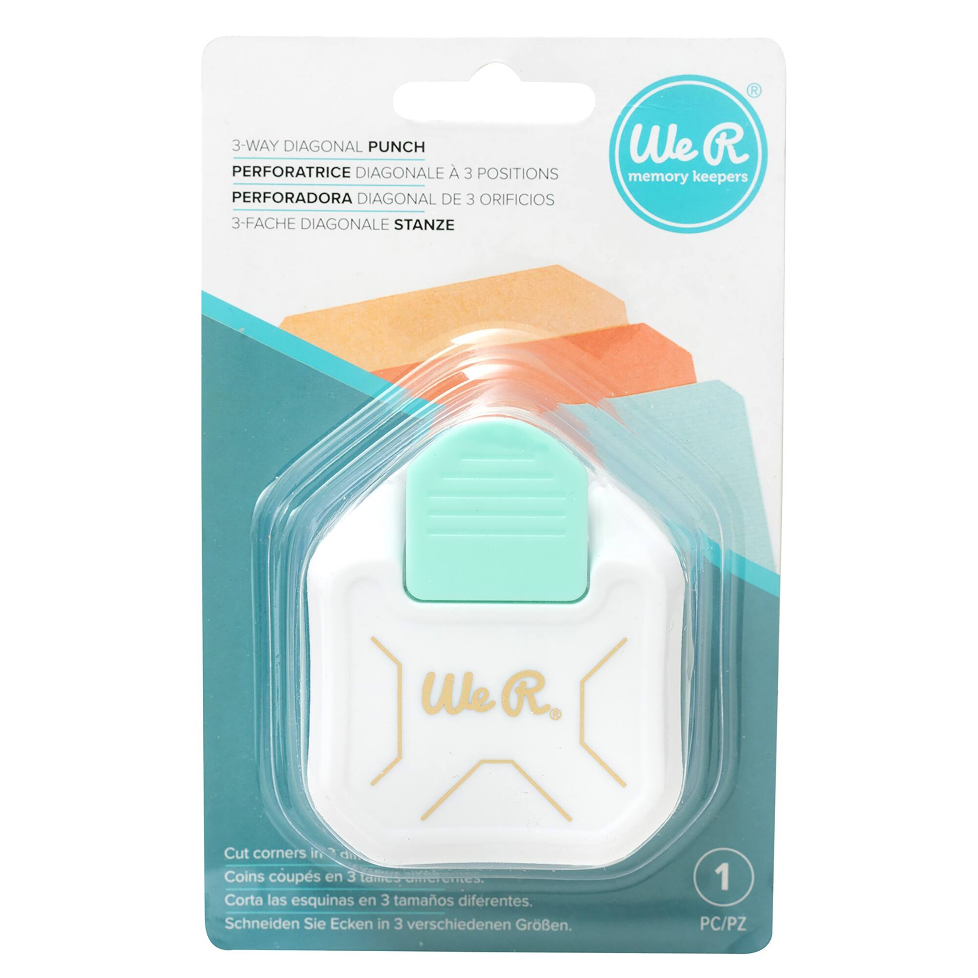 We R Memory Keepers® 3-Way Diagonal Corner Punch
